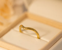 Hammered Chevron Ring