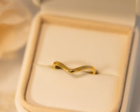 Hammered Chevron Ring