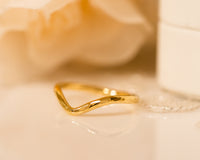 Hammered Chevron Ring