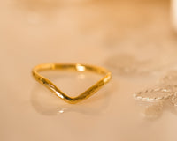 Hammered Chevron Ring