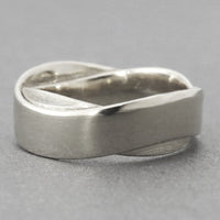 Infinity mobius men wedding band 