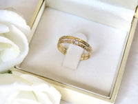 Rose Gold Floral Lace Ring