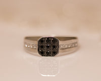 Men Diamond Signet Ring