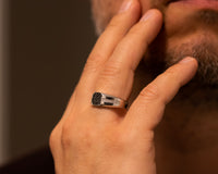 Men Diamond Signet Ring