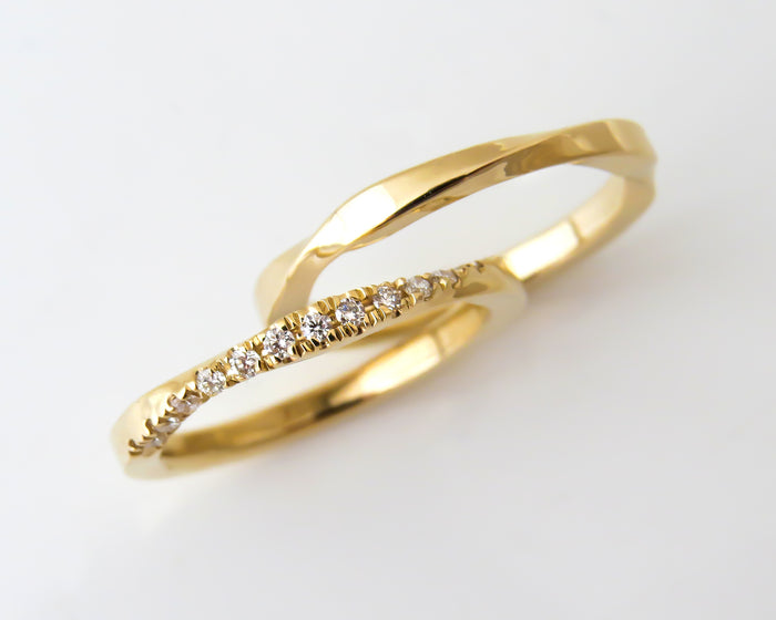 Mobius His & Hers Matching Wedding Bands