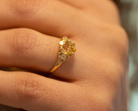 Vintage Inspired Citrine Gold Ring