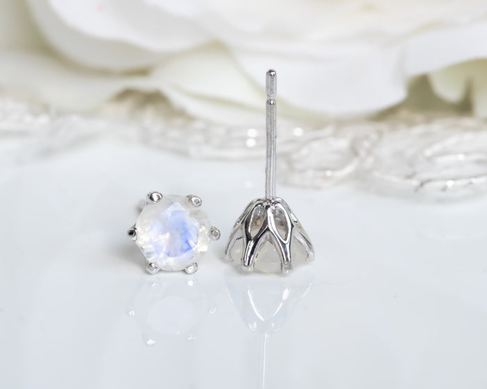 Moonstone Stud Earrings