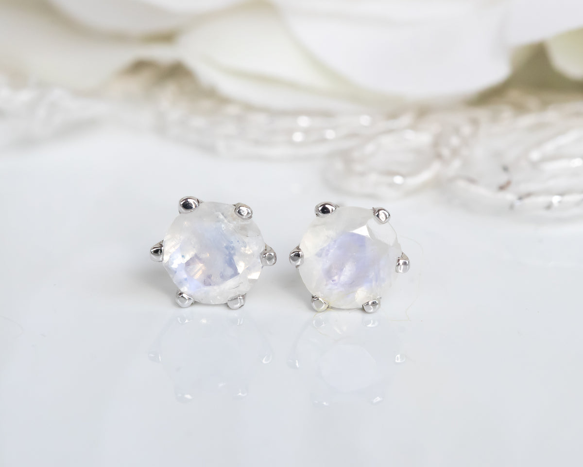 Moonstone Stud Earrings