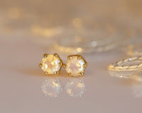 Moonstone Stud Earrings
