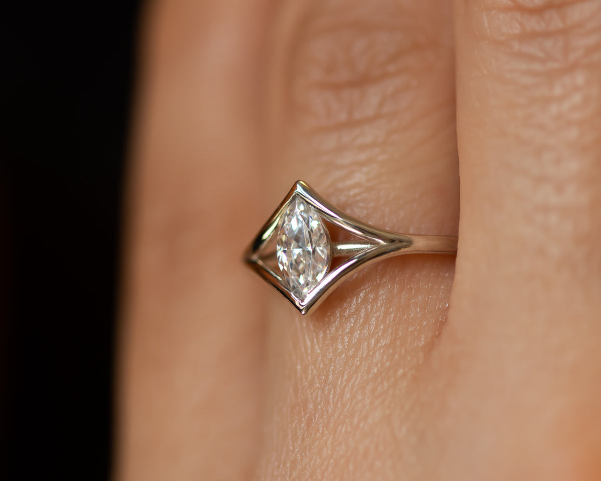Marquise Diamond Engagement Ring