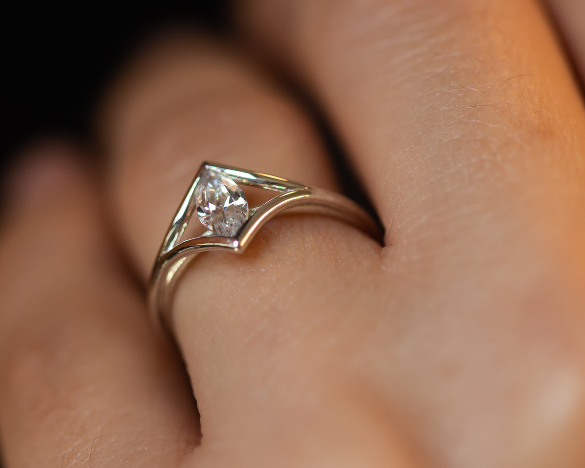 Marquise Diamond Engagement Ring