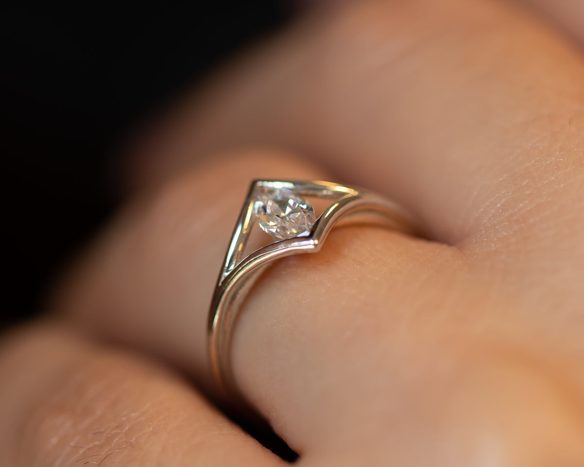 Marquise Diamond Engagement Ring