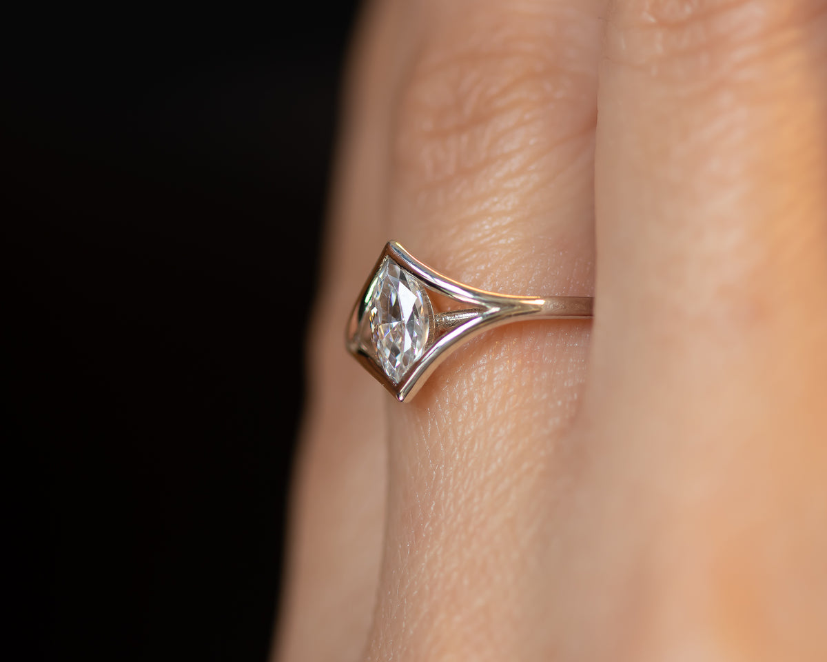 Marquise Diamond Engagement Ring