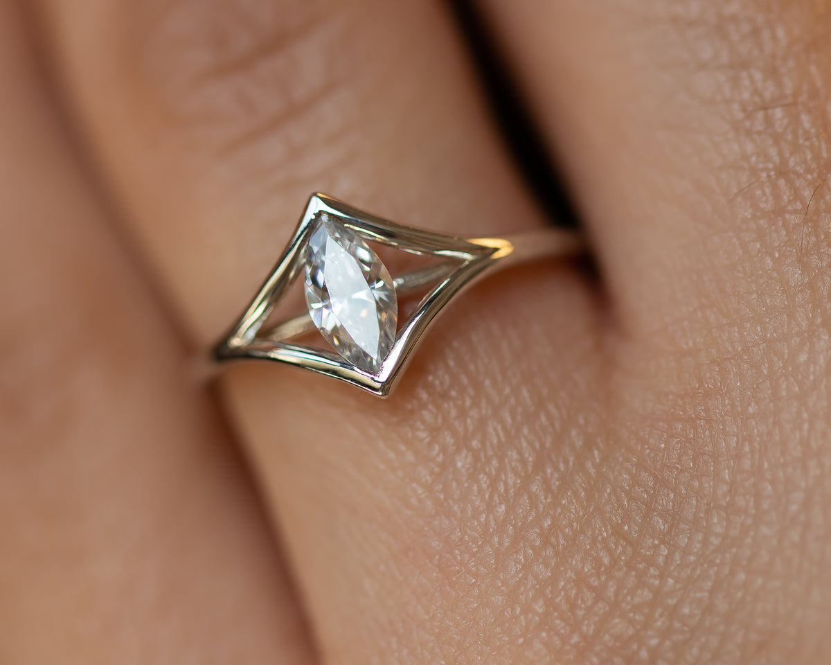 Marquise Diamond Engagement Ring