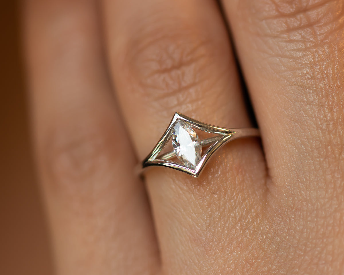 Marquise Diamond Engagement Ring