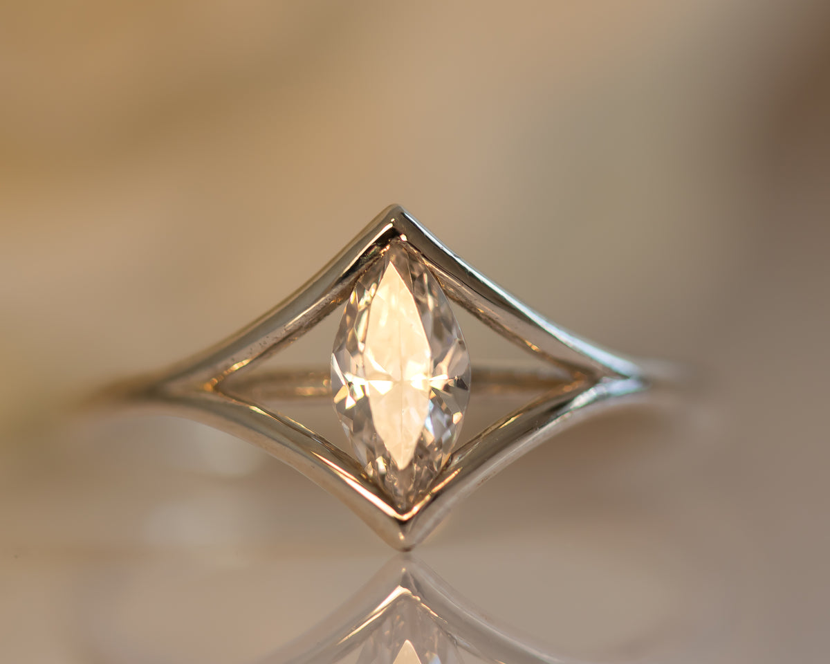 Marquise Diamond Engagement Ring