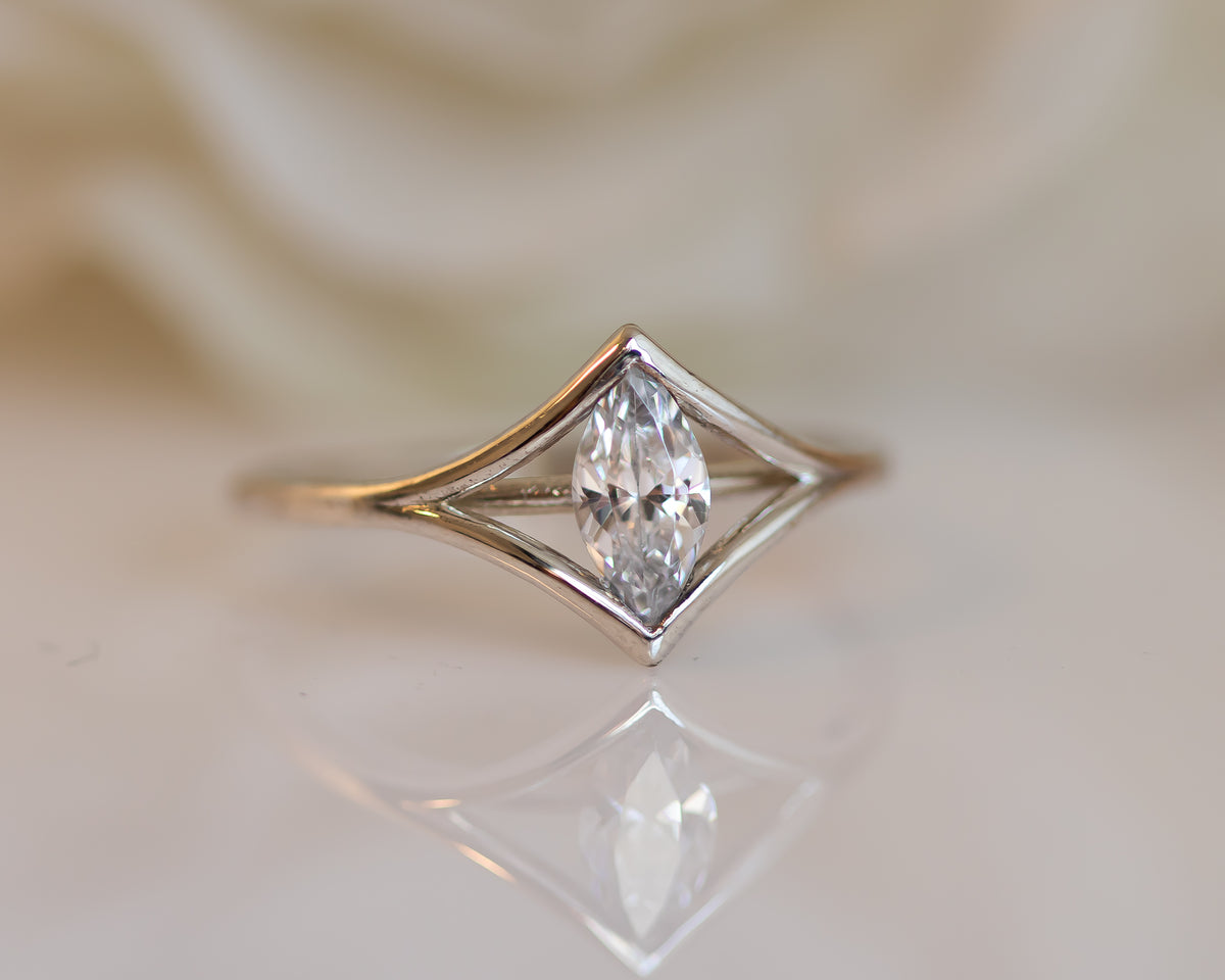 Marquise Diamond Engagement Ring