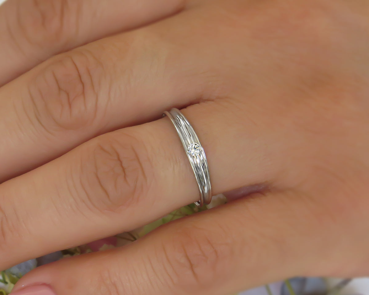 Small Diamond Engagement Ring