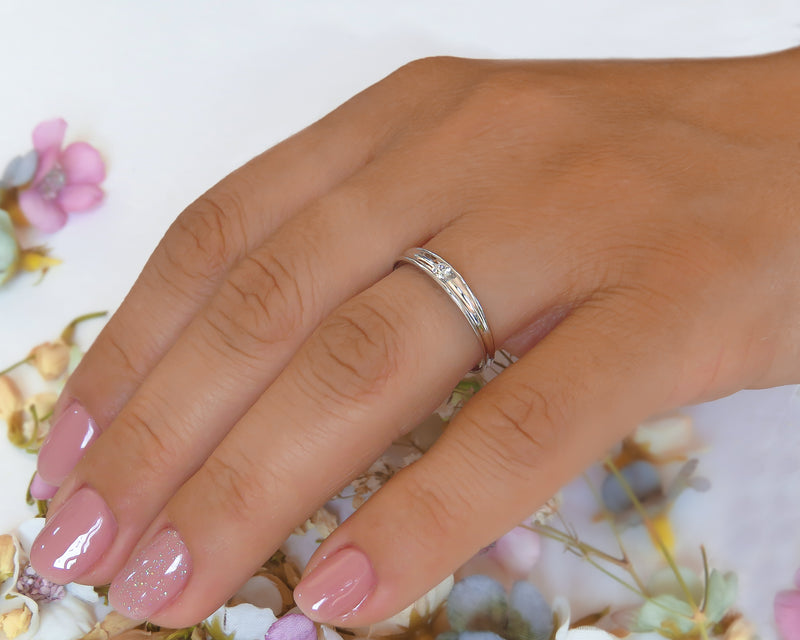 Small Diamond Engagement Ring