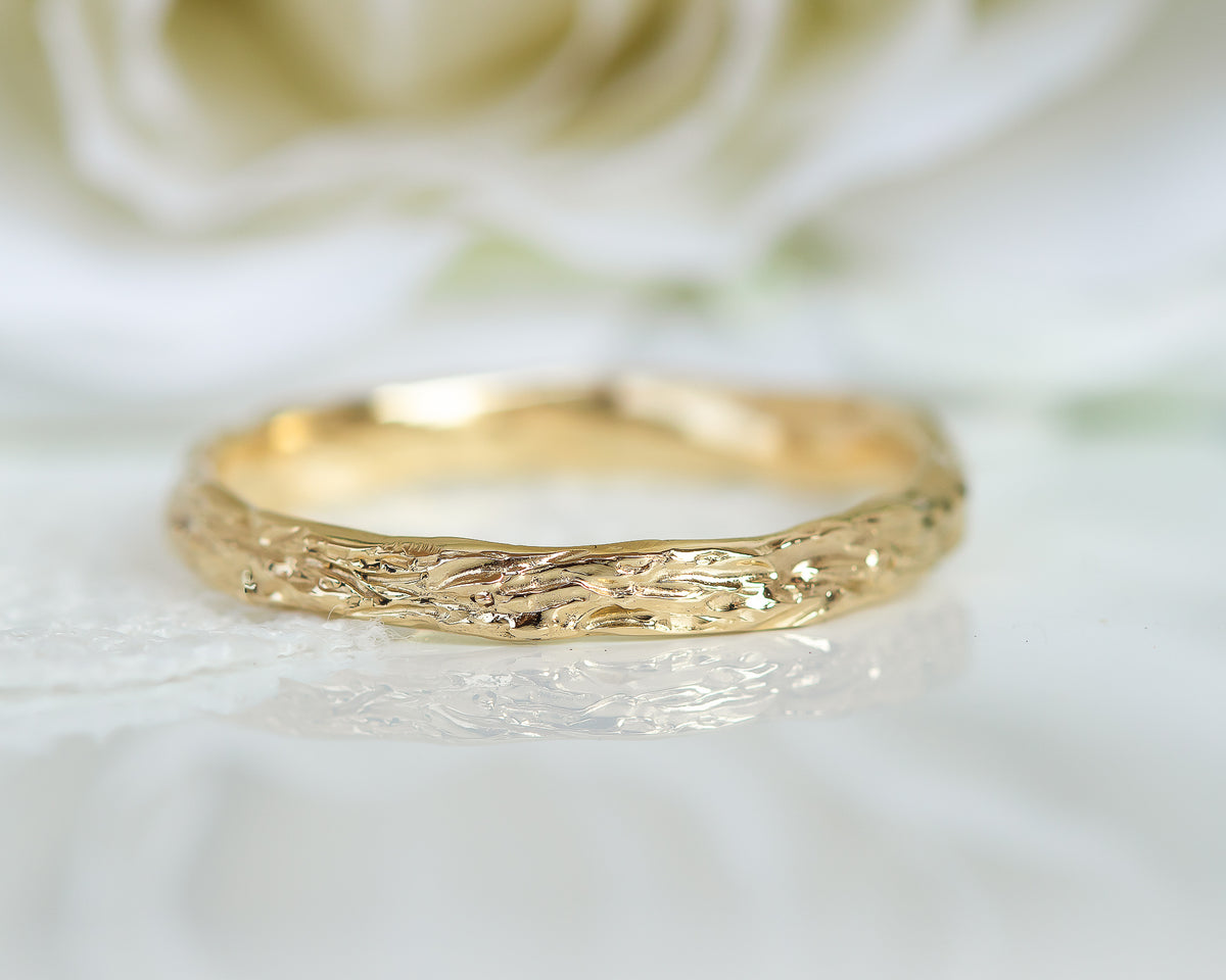 Nature Inspired Men Wedding Band