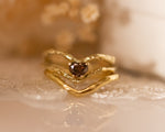Brown Heart Diamond Ring