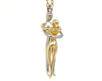 Gold Couple Pendant Necklace - Sivan Lotan Jewelry -   תליון זוג מחובק - סיון לוטן - תכשיטים בעיצוב אישי - תכשיטים מעוצבים - שרשרת זהב