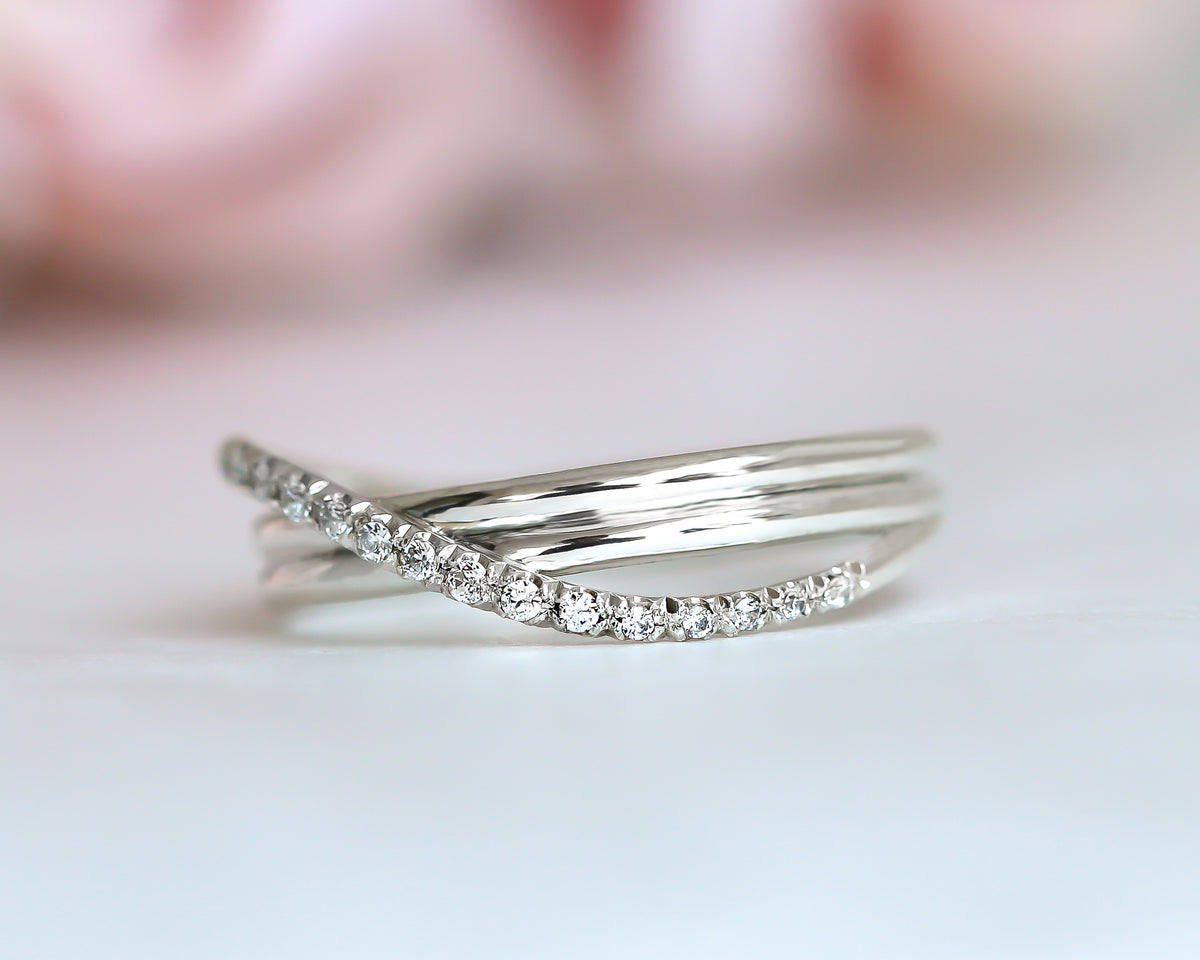 Infinity Diamond Gold Ring