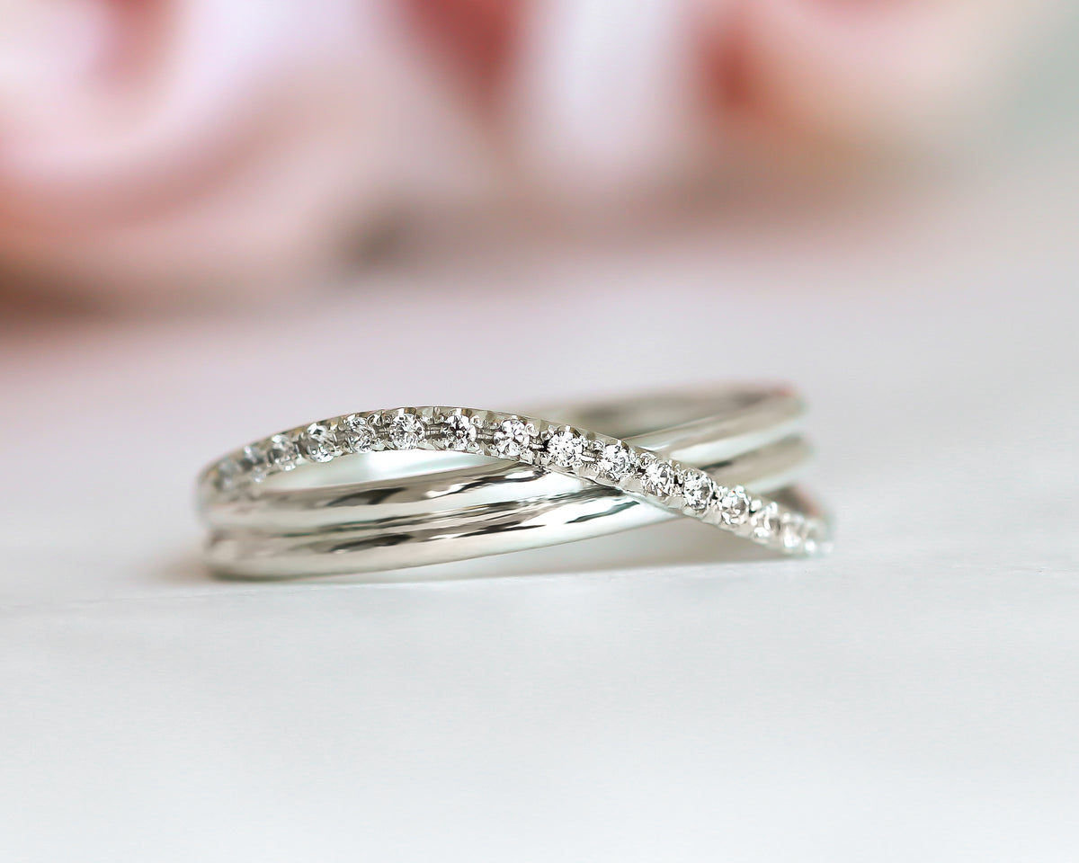 Infinity Diamond Gold Ring