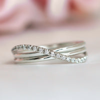 Infinity Diamond Gold Ring