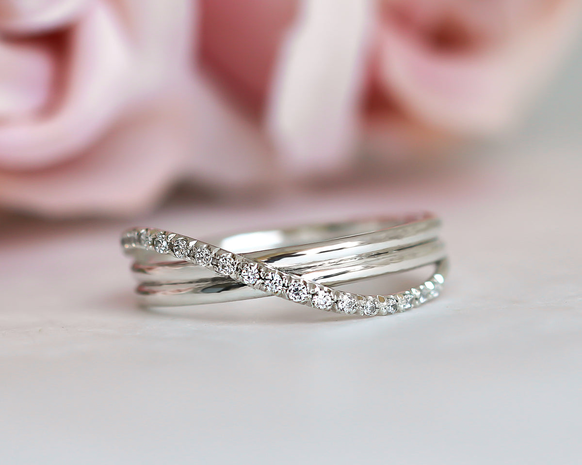 Infinity Diamond Gold Ring