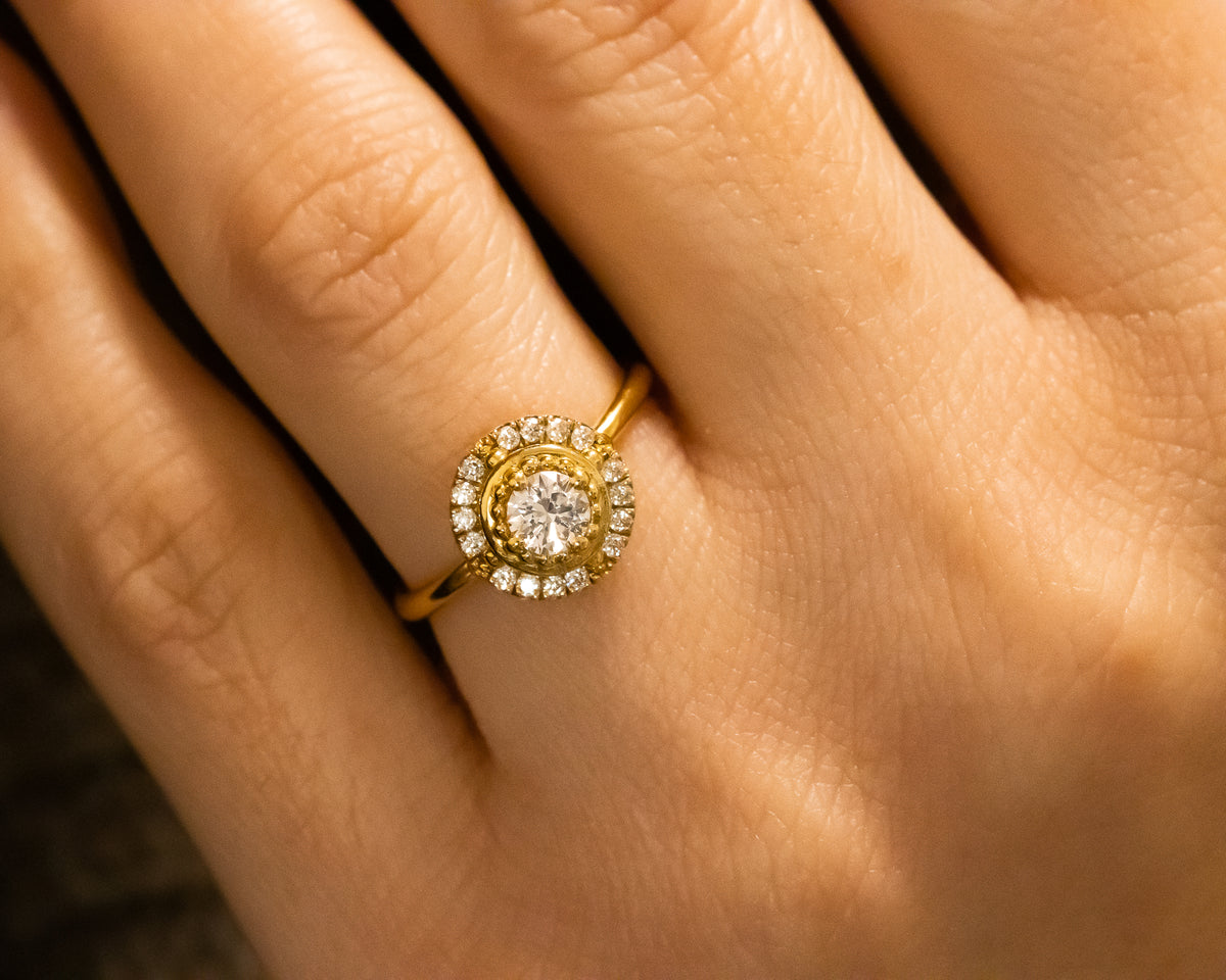 Halo Diamond Engagement Ring