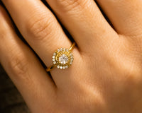 Halo Diamond Engagement Ring