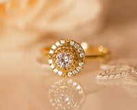 Halo Diamond Engagement Ring