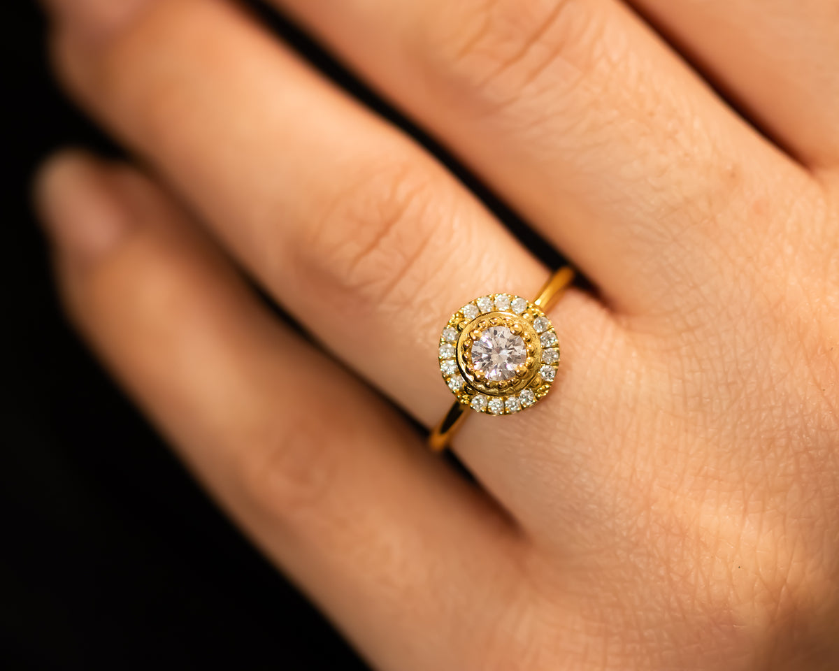 Halo Diamond Engagement Ring