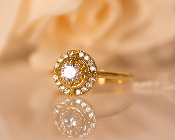 Halo Diamond Engagement Ring