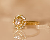 Halo Diamond Engagement Ring