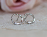 Nature Ispired Circle Twig Studs