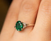 Vintage Emerald and Diamonds Ring