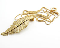 Feather Pendant Necklace
