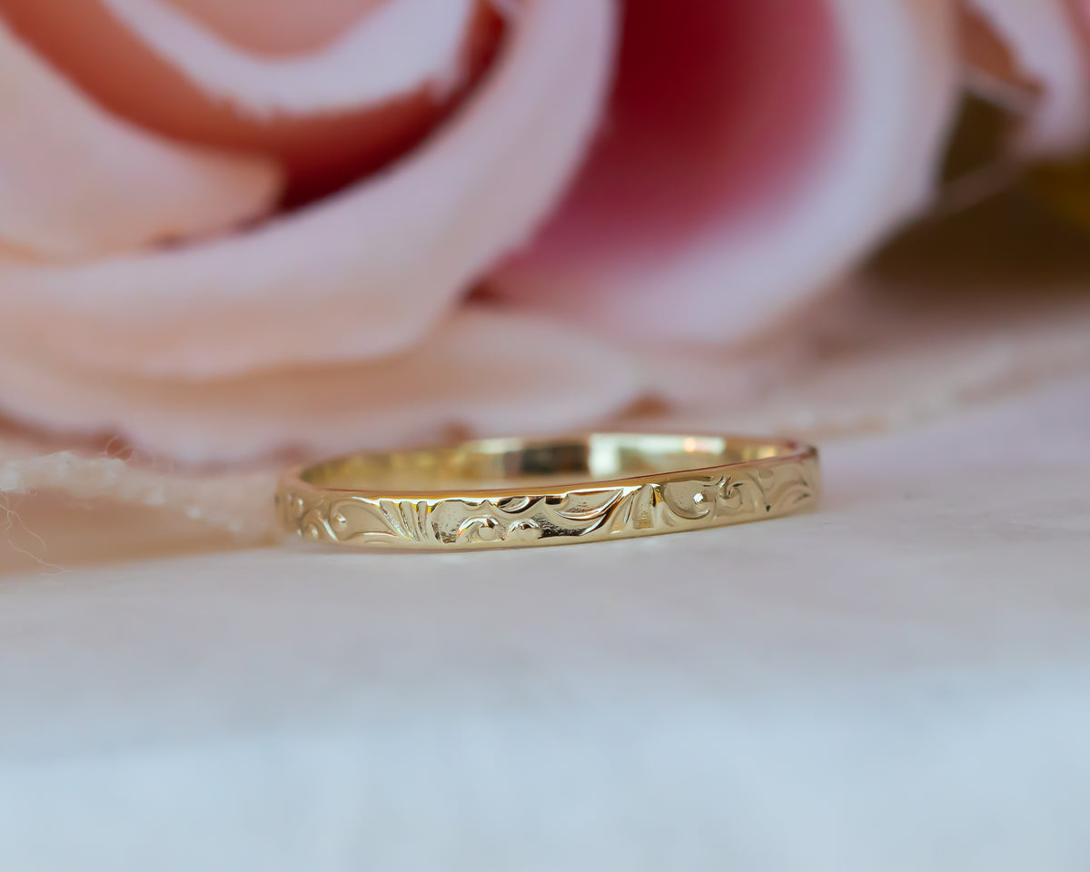 Floral Wedding Band