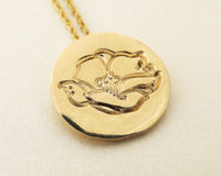 Lotus Flower Pendant Necklace