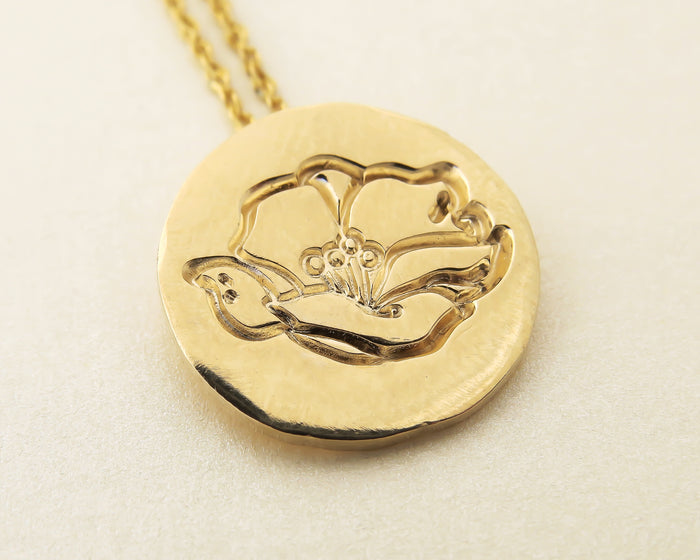 Lotus Flower Pendant Necklace