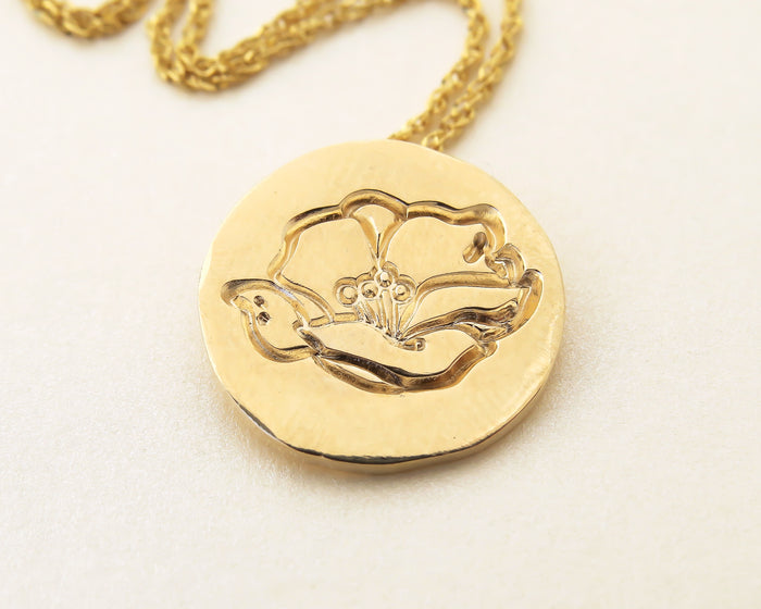 Lotus Flower Pendant Necklace