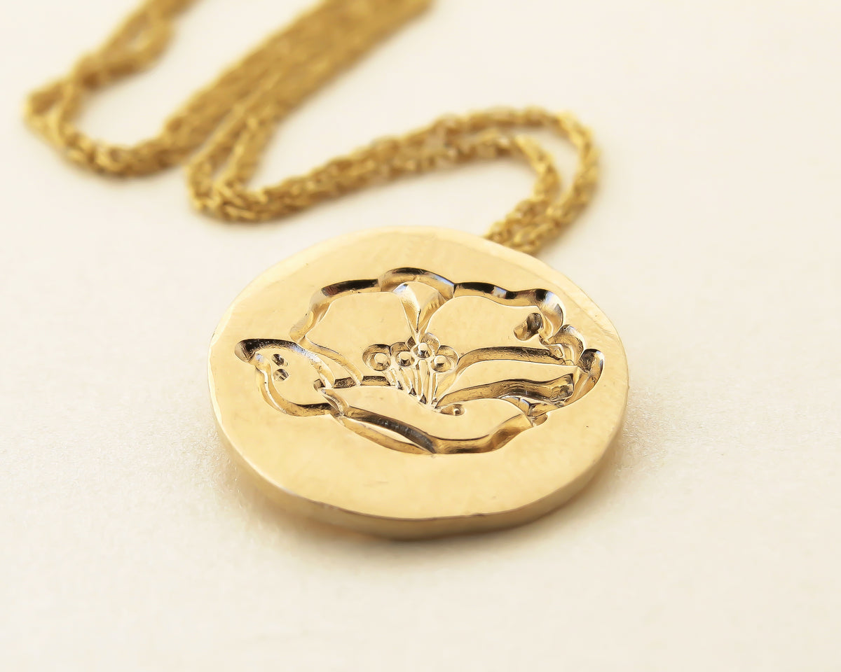 Lotus Flower Pendant Necklace