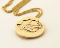 Lotus Flower Pendant Necklace