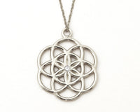 Flower Seed Of Life Pendant Necklace