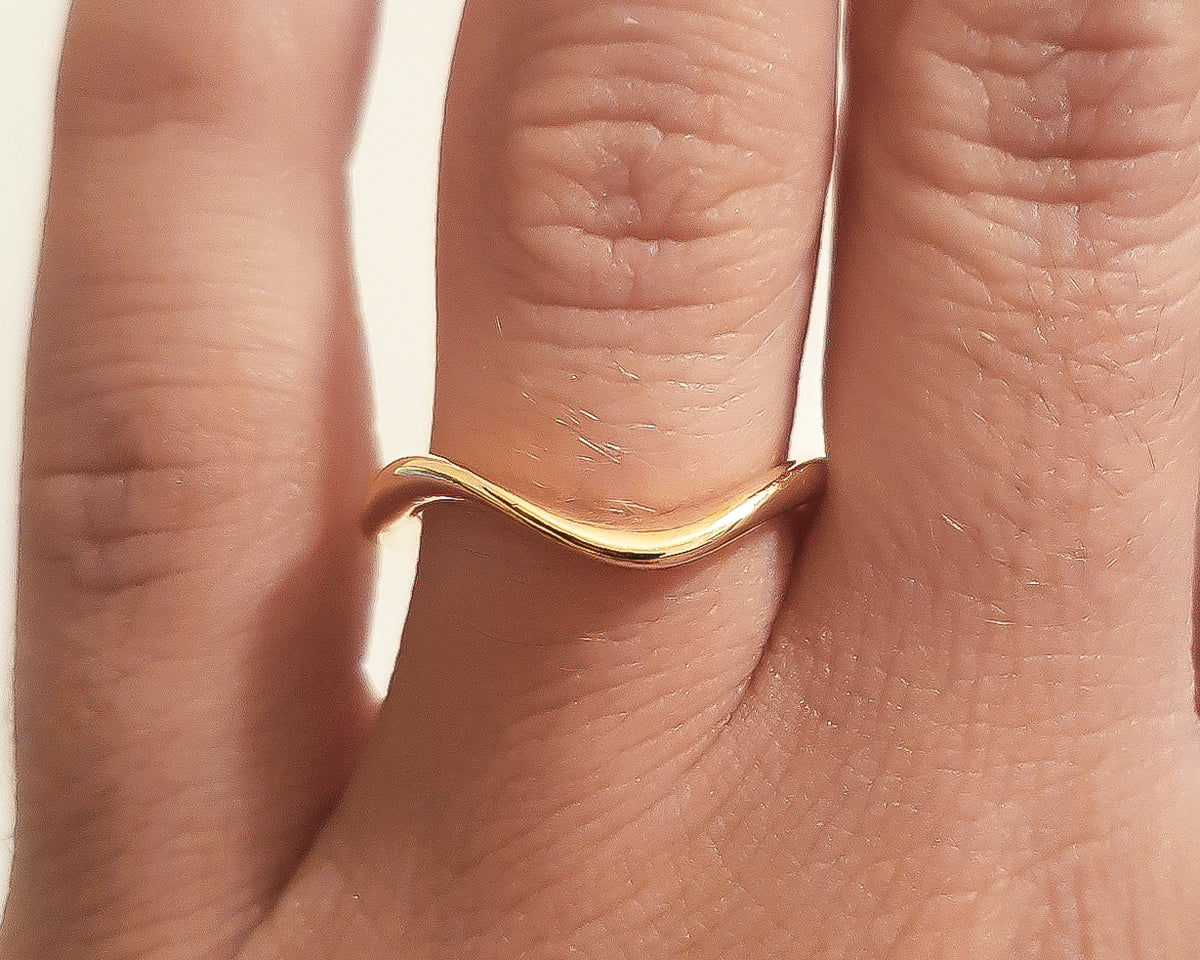 Wave Wedding Band