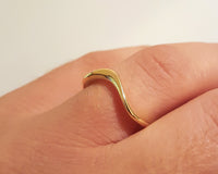 Wave Wedding Band