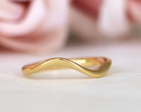 Wave Wedding Band