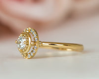 Halo Diamond Engagement Ring